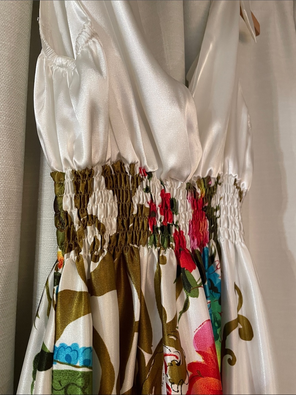 STUNNING Satin Maxi Dress Maternity (or Not) Party, Wedding, Shower size S M